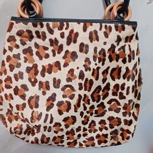 Neiman Marcus Animal Print Shoulder Bag